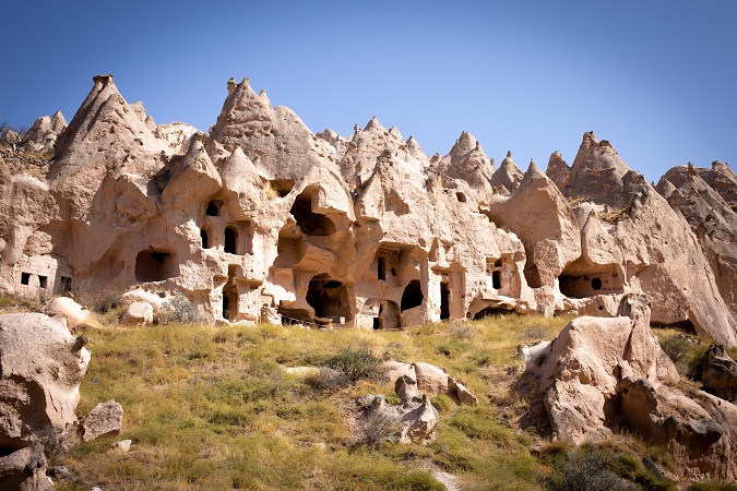 La Cappadocia è una regione semi desertica della Turchia.