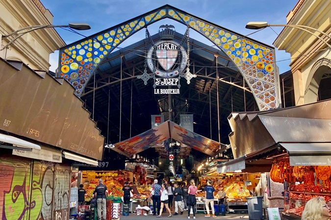 Il mercato coperto di Barcellona, La Boqueria.