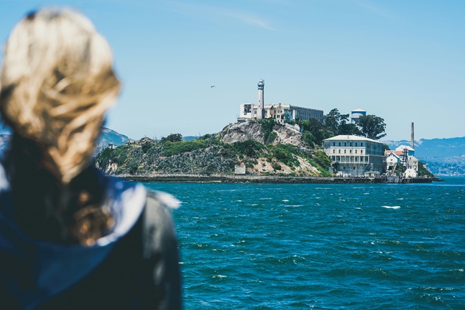 Vista della celebre prigione di Alcatraz.