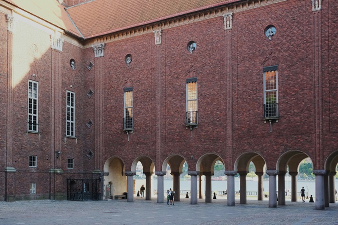 Il municipio di Stoccolma, che ospita la consegna e la cena di gala dei Nobel.