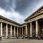 L'entrata del British Museum di Londra