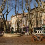 Avignone, Francia, Una piazza del centro storico