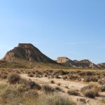 Il paesaggio brullo della Navarra nei dintorni di Pamplona