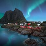 Lofoten, Hamnoy, Aurora Boreale