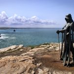 La statua di Re Artù a Tintagel