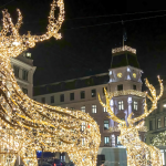 Piazza Copenaghen a Natale