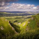 Il Winnats Pass nel Peak District National Park