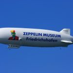 Uno Zeppelin del museo di Friedrichshafen, Lago di Costanza