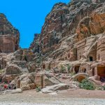 Il magnifico scenario naturale di Petra, Giordania